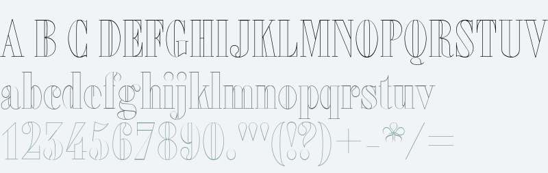 Alias Didot Outline W00 Black