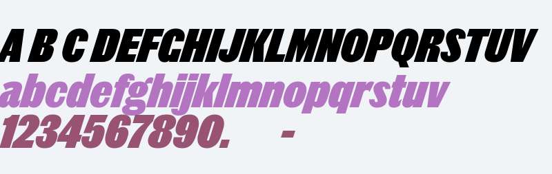 Thorowgood Grotesque Web Exbold Italic