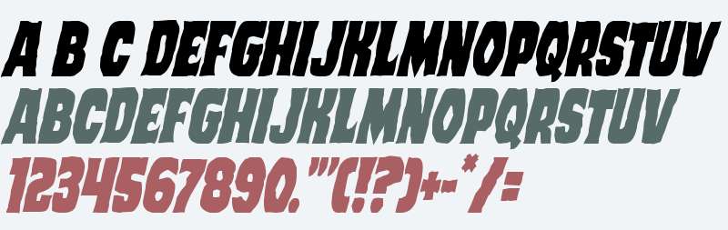 Dusk Demon Condensed Italic