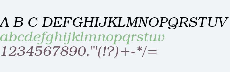 Textbook Light Italic