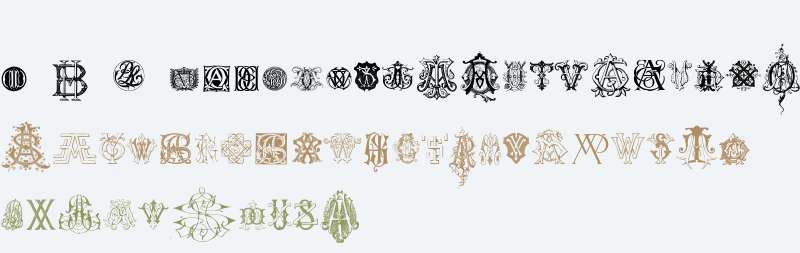 Intellecta Monograms Random Samples Nine