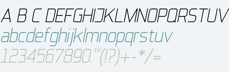 IkiruSans W00 Light Italic