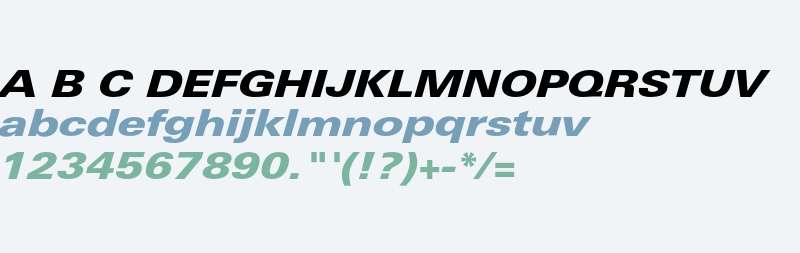 LinotypeUnivers-ExtdBlackItalic