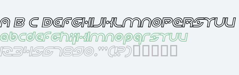 Planetary Orbiter Outline Bold Italic V2