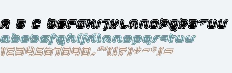 DorisOrangeOutlineItalic