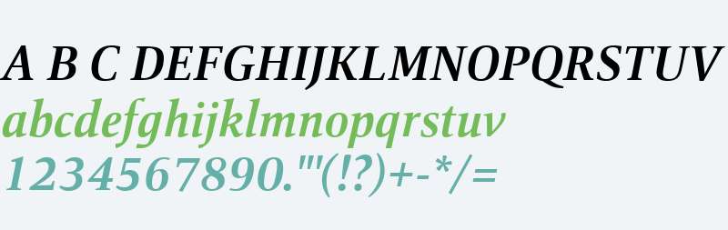 Mangan Nova W03 Bold Italic