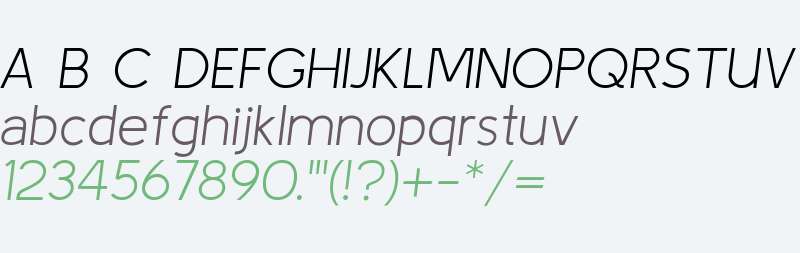 Kulim Park ExtraLight Italic