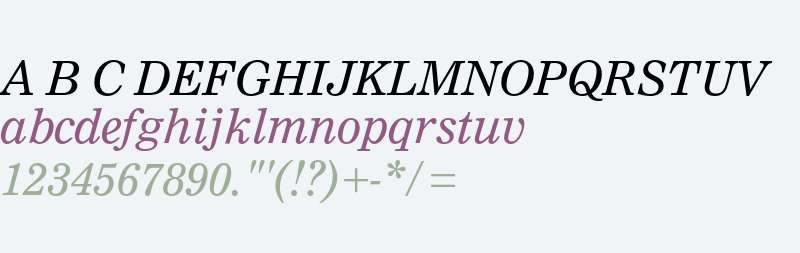 Nimrod MT Italic