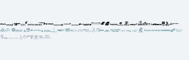 Airline Logos Past and Present