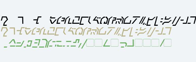 Modern Cybertronic Italic