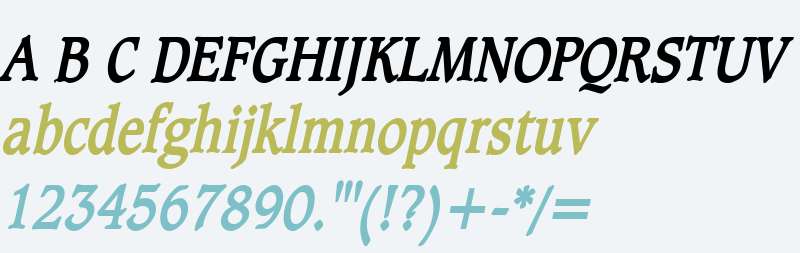 Clayton Condensed Bold Italic