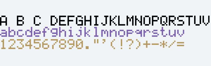 5x7 Dot matrix Character LCD font