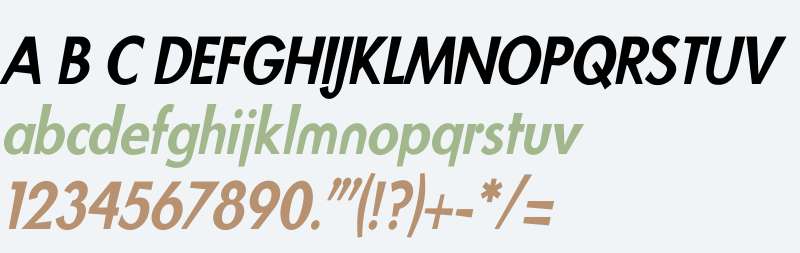 BlitzCondensed W01 MediumItalic