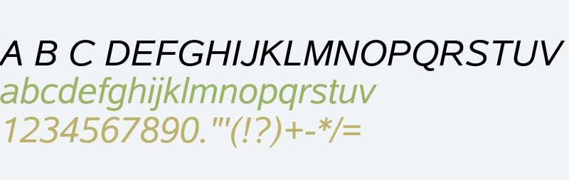 Albany Std Italic
