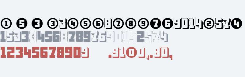 Display Digits Six W95 Regular