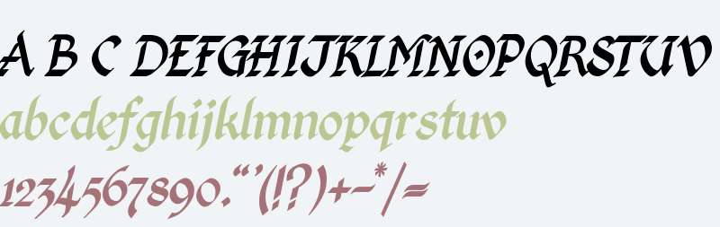 Kingthings Calligraphica Italic V1