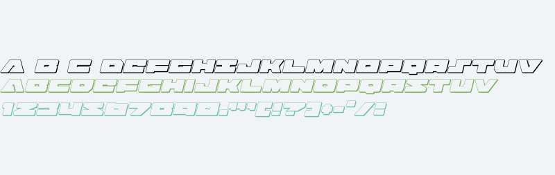 Bad Axe 3D Italic