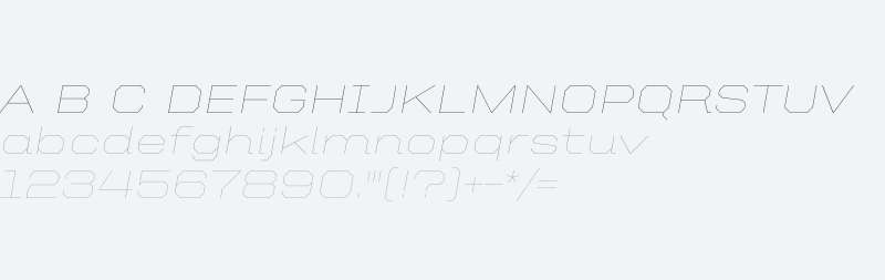 United Italic Ext Thin