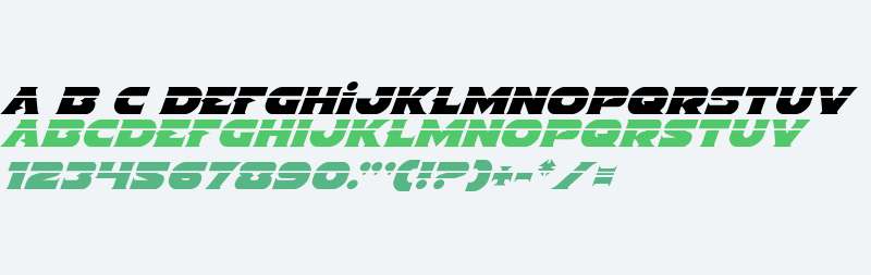 Indigo Demon Laser Italic