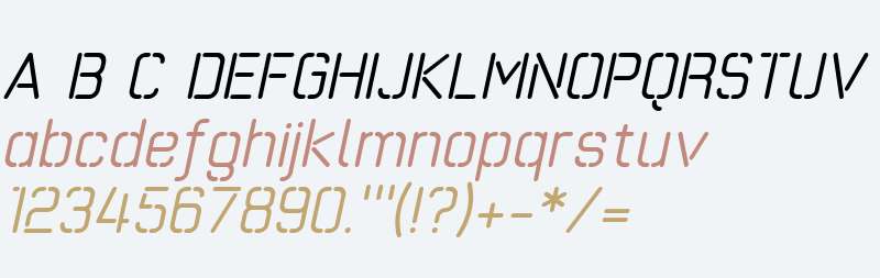 Exakt W00 Italic