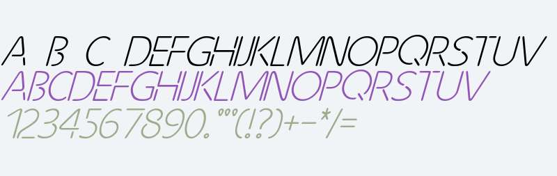 Future Light Italic