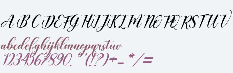 The Purple Love Italic
