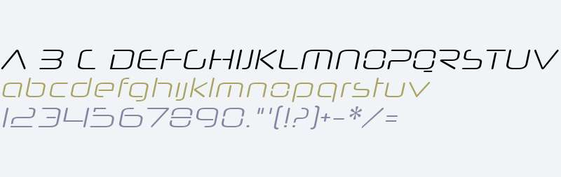 Neuropol Nova Lite W00 Italic