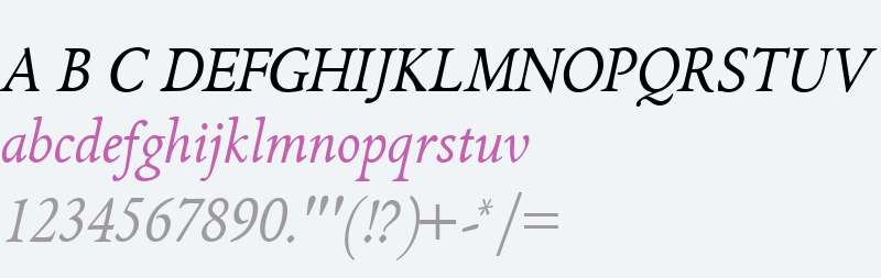 GriffoClassico W00 Italic