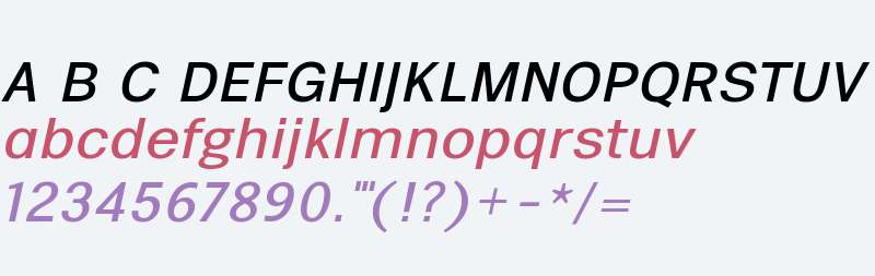 Eurotypo Sans Italic