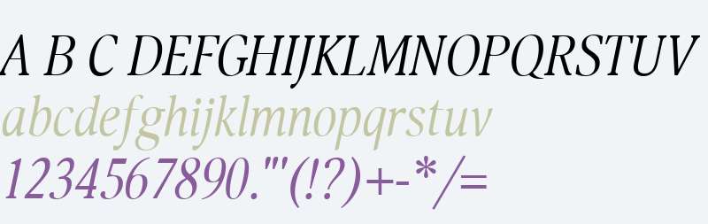 Orbi W01 Narrow Italic