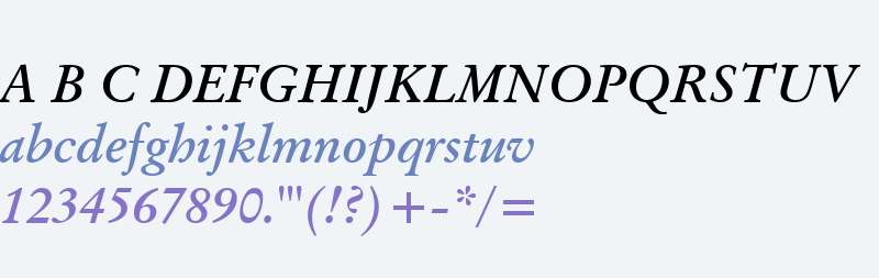 Original Garamond W01 Bold It