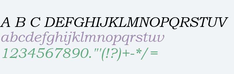 Bookman Old Style Italic V2