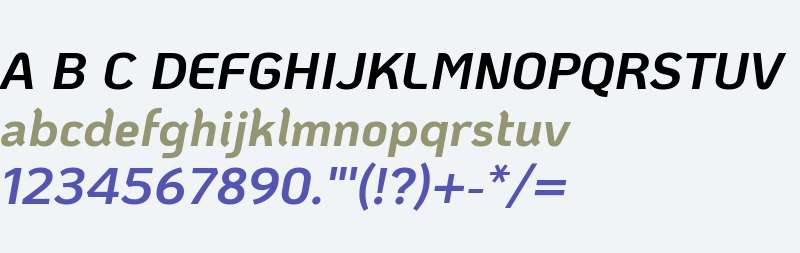 KoHo Bold Italic