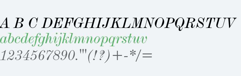 DeVinne Txt BT Italic