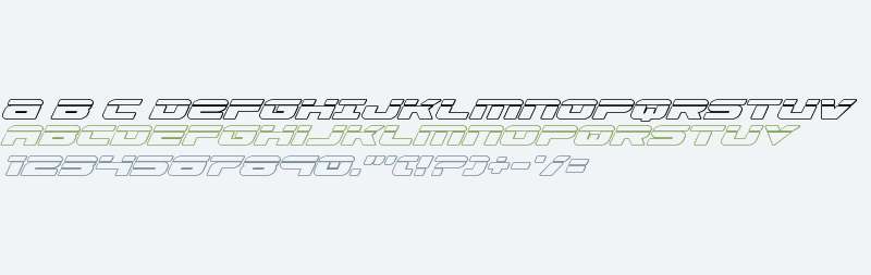 Speed Phreak Outline Italic