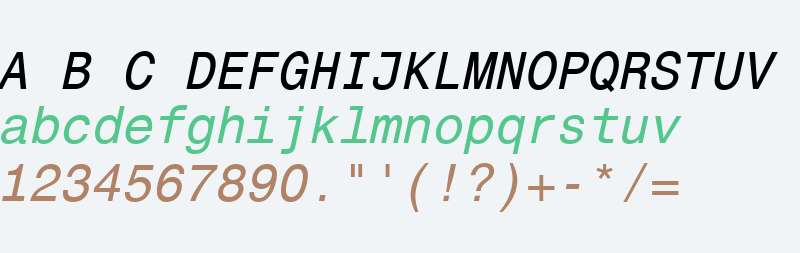 Helvetica Monospaced Pro Italic