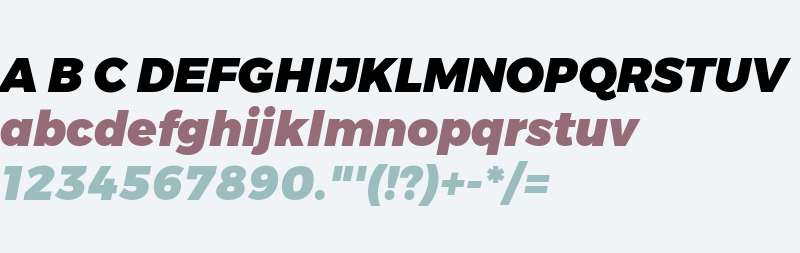 Gontserrat Black Italic