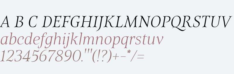 Belda Extra Thin Italic