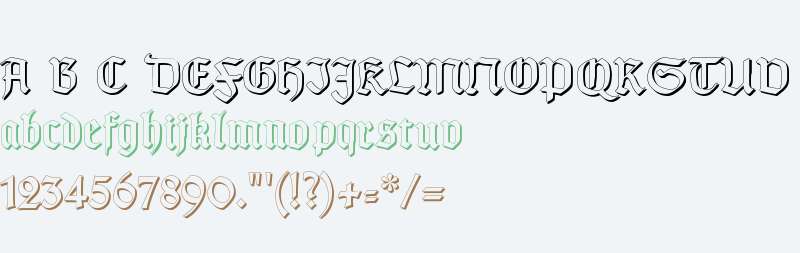 TypographerGotischSchatten