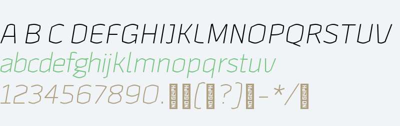 Hubsch Trial Light Italic