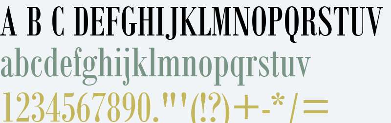 Bodoni MT Condensed