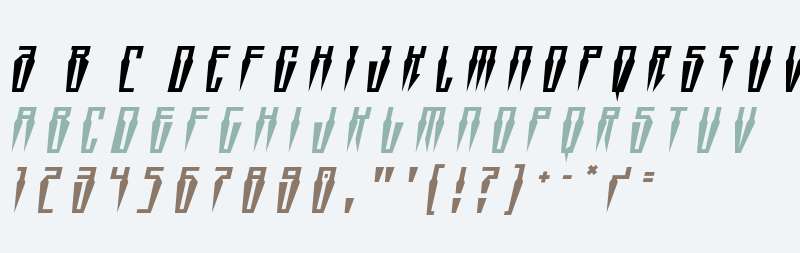 Swordtooth Title Italic