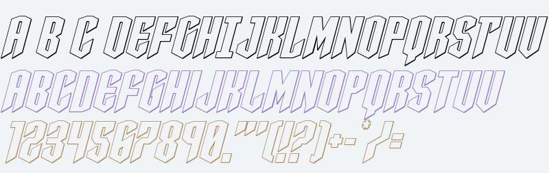Sleigher Outline Italic