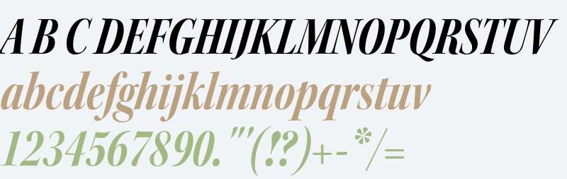 Kepler Std Bold Condensed Italic Display