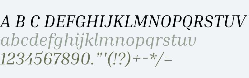 Inria Serif Italic