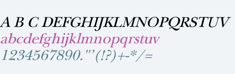 NewBaskerville Italic