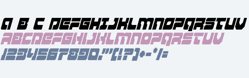 Yamagachi 2050 Condensed Italic