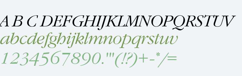 GaramondCTT Italic