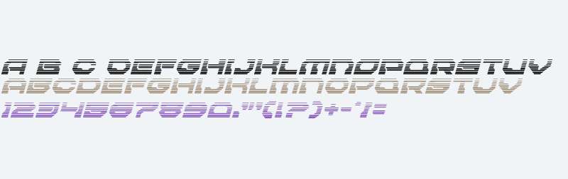 Pulsar Class Solid Gradient Italic