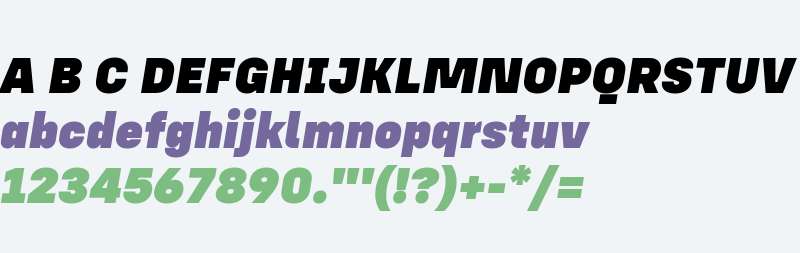 Config Alt Black Italic